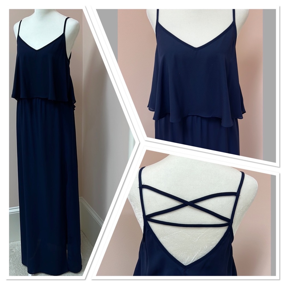 Leshop Navy blue maxi dress S.
